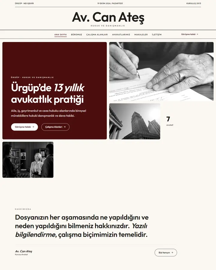 Tema 14 – Minimal tasarım önizlemesi