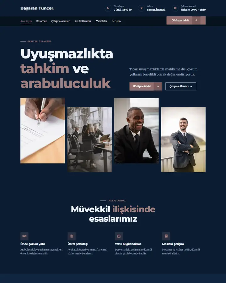Tema 31 – Klasik Kurumsal tasarım önizlemesi