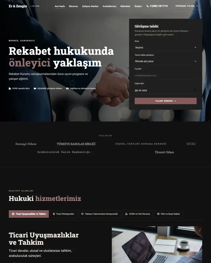 Tema 33 – Lüks & Zarif tasarım önizlemesi