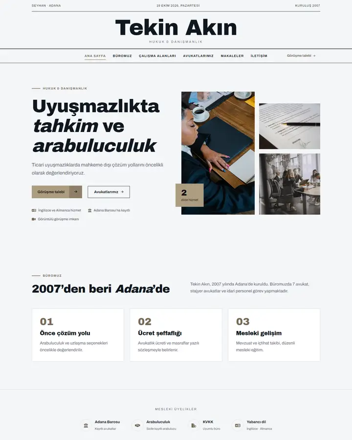 Tema 43 – Klasik Kurumsal tasarım önizlemesi