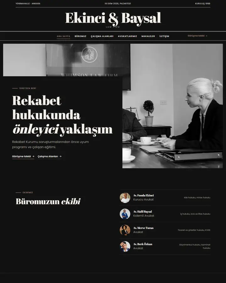 Tema 45 – Editoryal Dergi tasarım önizlemesi